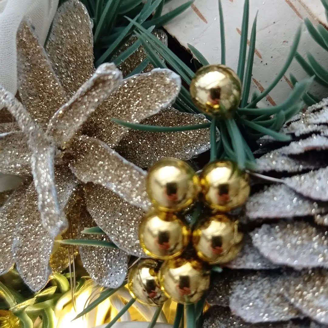 Guirlanda Decoração Natalina Luxo com Led 55CM DVT54