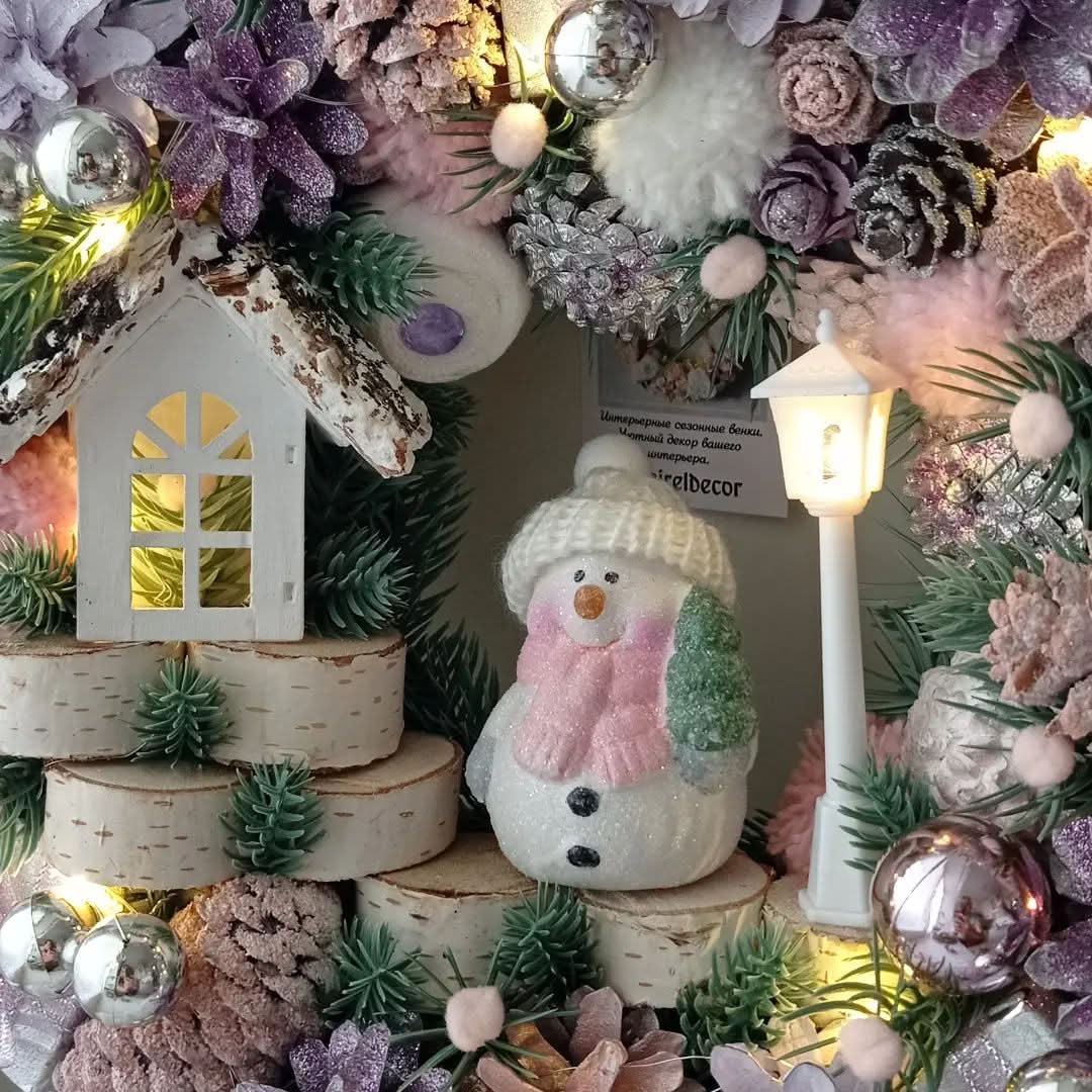 Guirlanda Decoração Natalina Luxo com Led 55CM DVT50