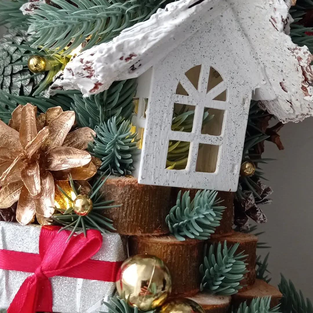 Guirlanda Decoração Natalina Luxo com Led 55CM DVT26