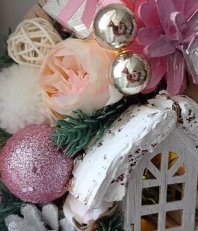 Guirlanda Decoração Natalina Luxo com Led 55CM DVT29