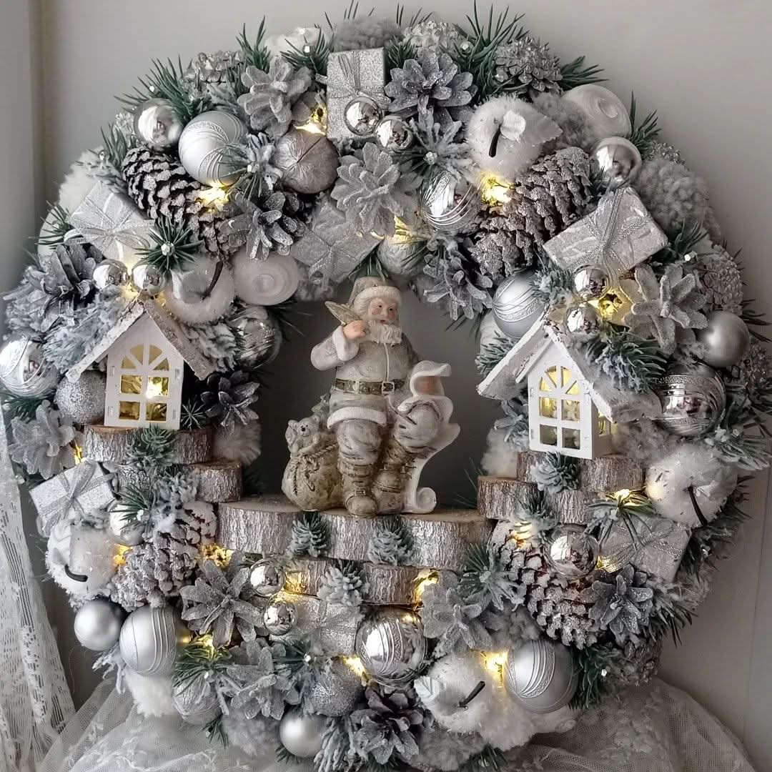 Guirlanda Decoração Natalina Luxo com Led 55CM DVT27