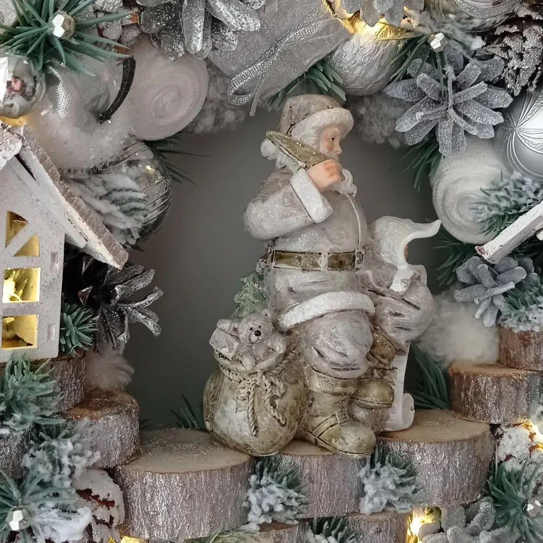 Guirlanda Decoração Natalina Luxo com Led 55CM DVT27