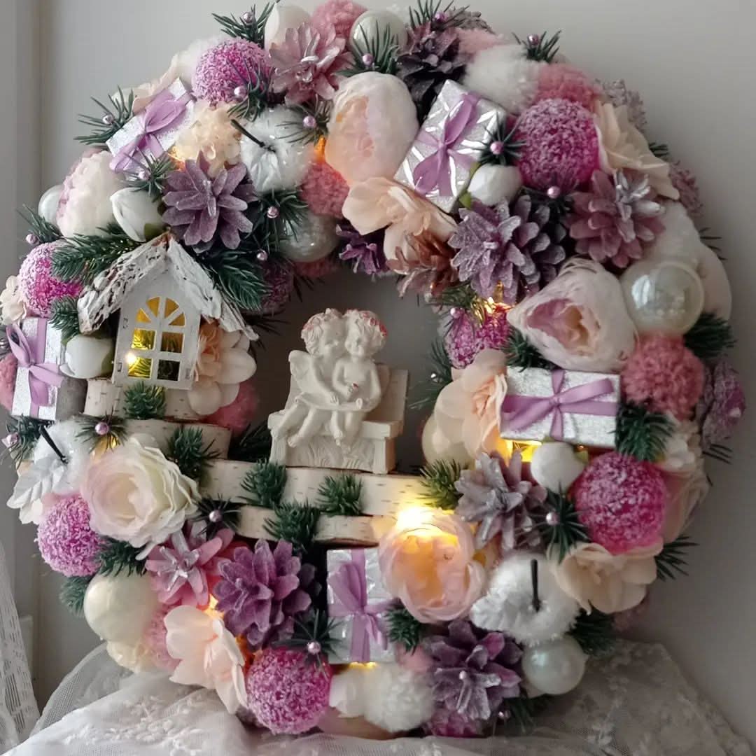 Guirlanda Decoração Natalina Luxo com Led 65CM DVT36