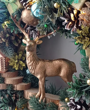 Guirlanda Decoração Natalina Luxo com Led 65CM DVT24