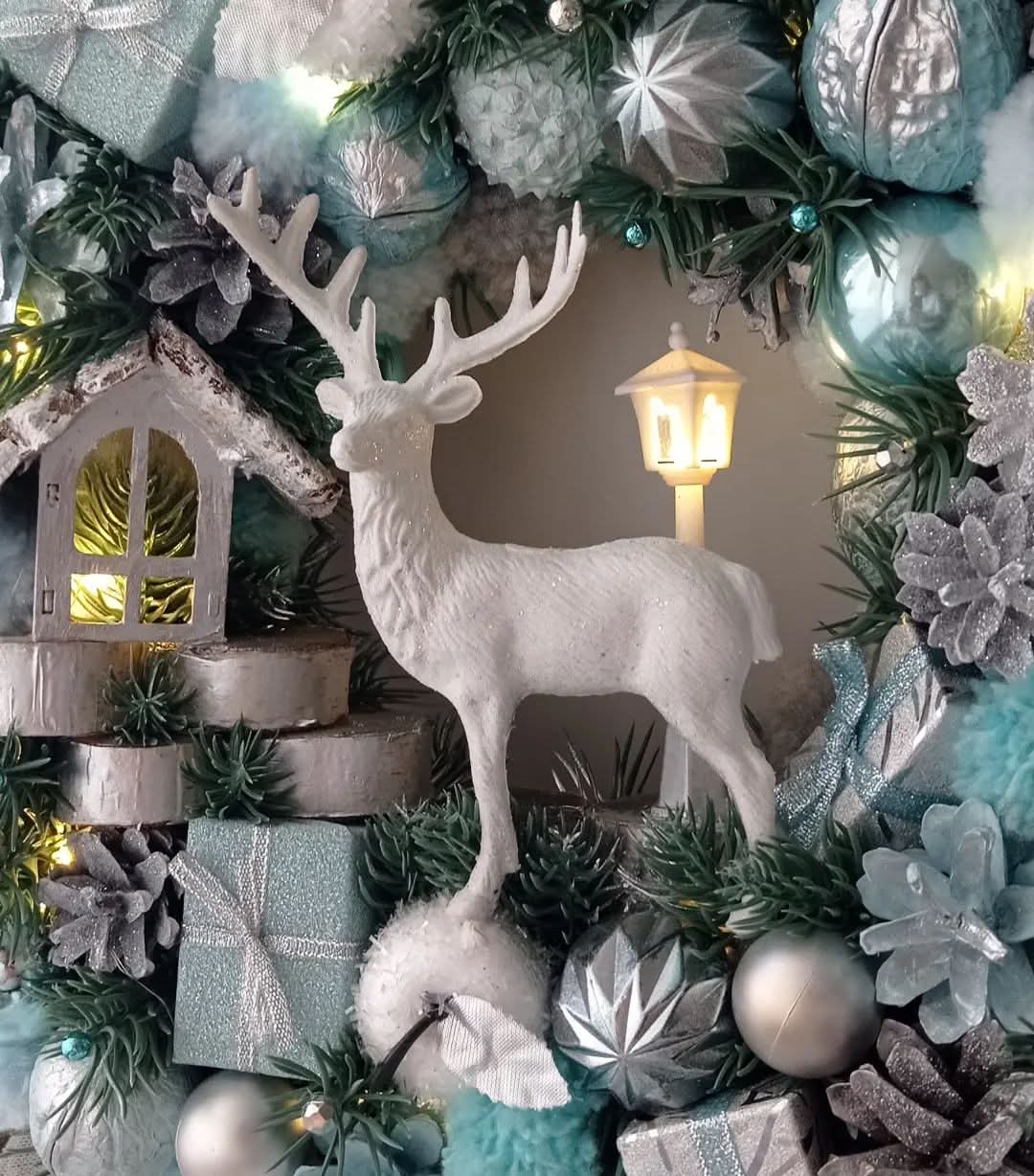 Guirlanda Decoração Natalina Luxo com Led 65CM DVT22