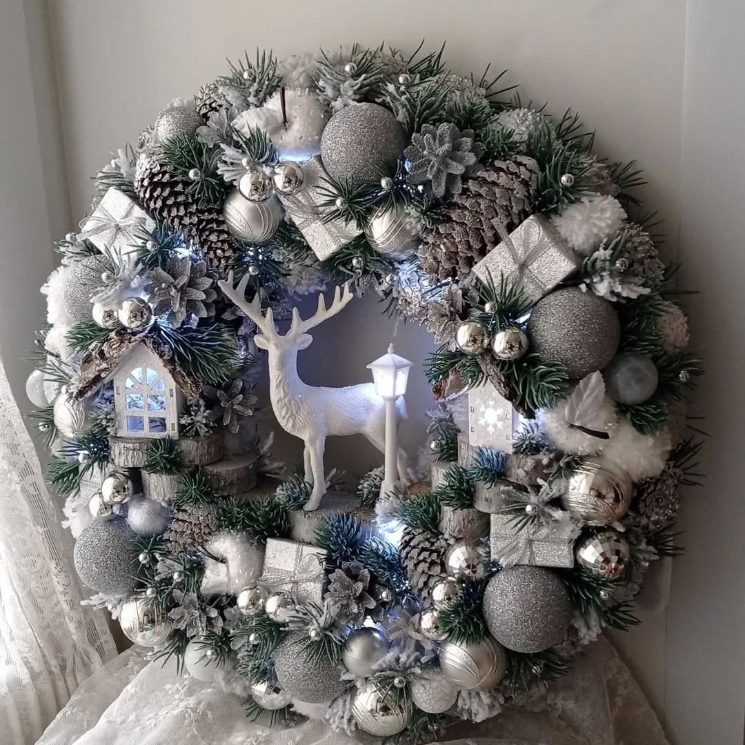 Guirlanda Decoração Natalina Luxo com Led 65CM DVT31