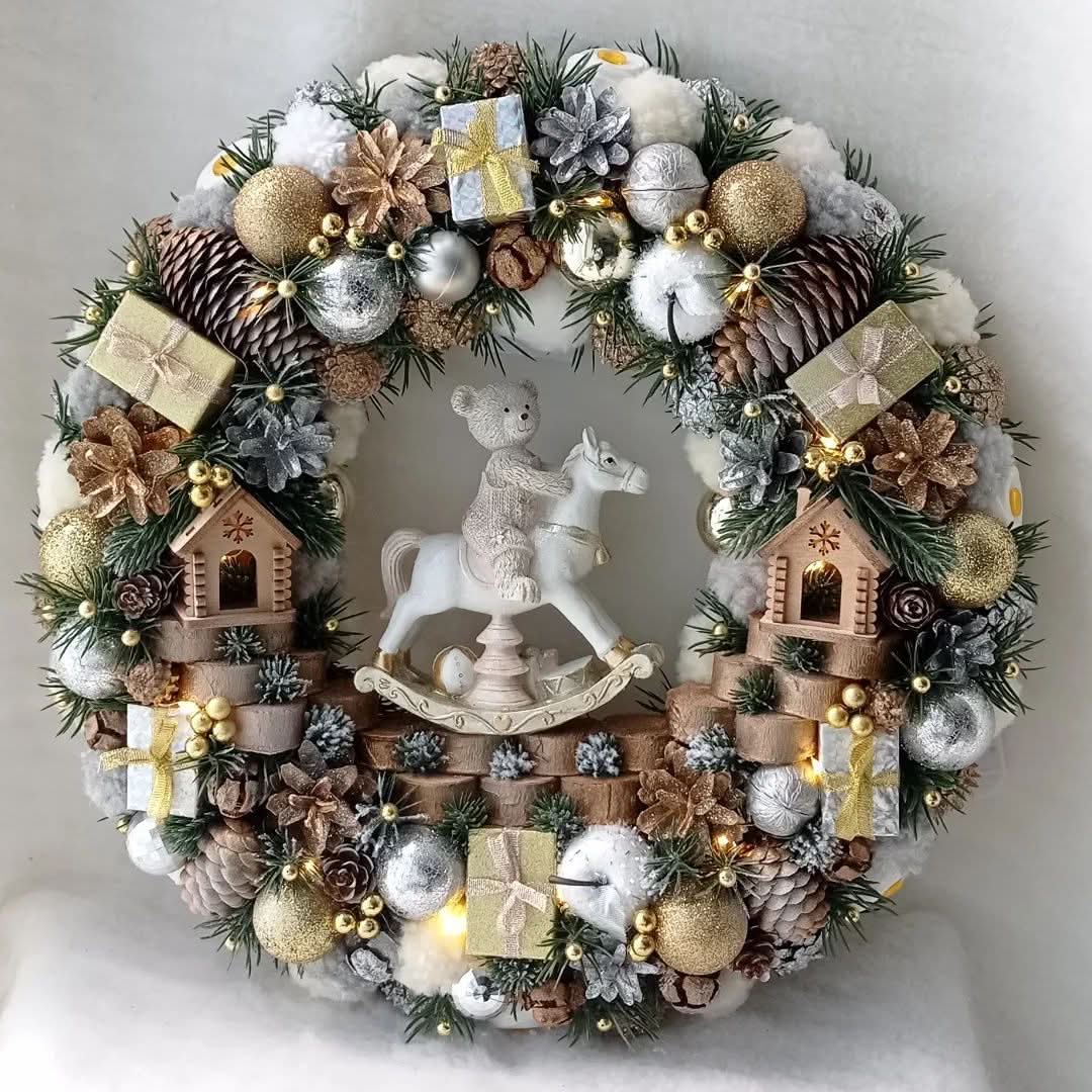 Guirlanda Decoração Natalina Luxo 65CM DVT56