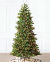 Árvore de Natal 1,80 m com Galhos Articulados, Suporte Metálico e Micro LEDs Coloridos Embutidos DVT08