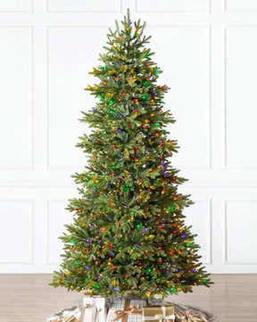 Árvore de Natal 1,80 m com Galhos Articulados, Suporte Metálico e Micro LEDs Coloridos Embutidos DVT08