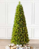 Árvore de Natal Pine Slim 1,80 m com Galhos Articulados, Suporte Metálico e Micro LEDs Embutidos DVT07